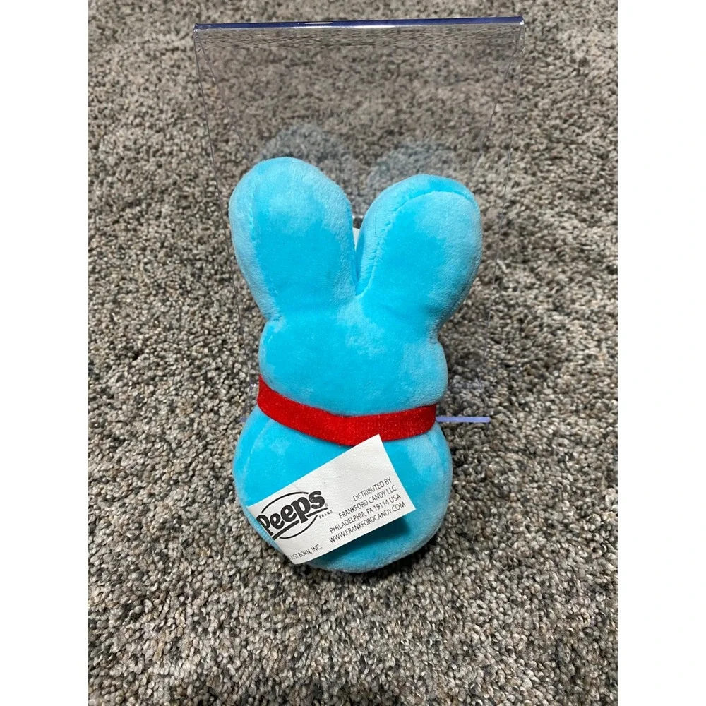 Peeps Plush Bunny Unisex Small Blue Excellent Chef Hat Red Bow Tie Stuffed Toy